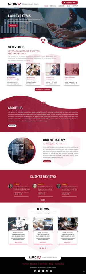 Web Design by pb for LAN Systems, Inc | Design: #22513727
