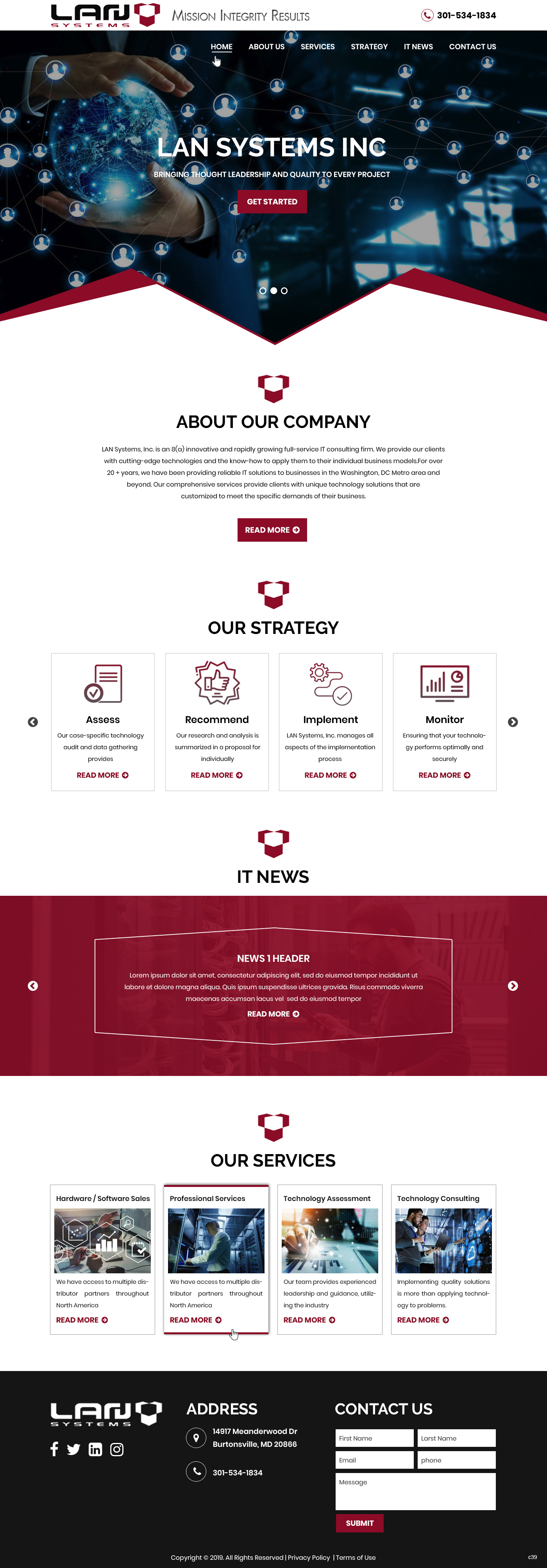 Diseño Web por pb para LAN Systems, Inc | Diseño #22513728