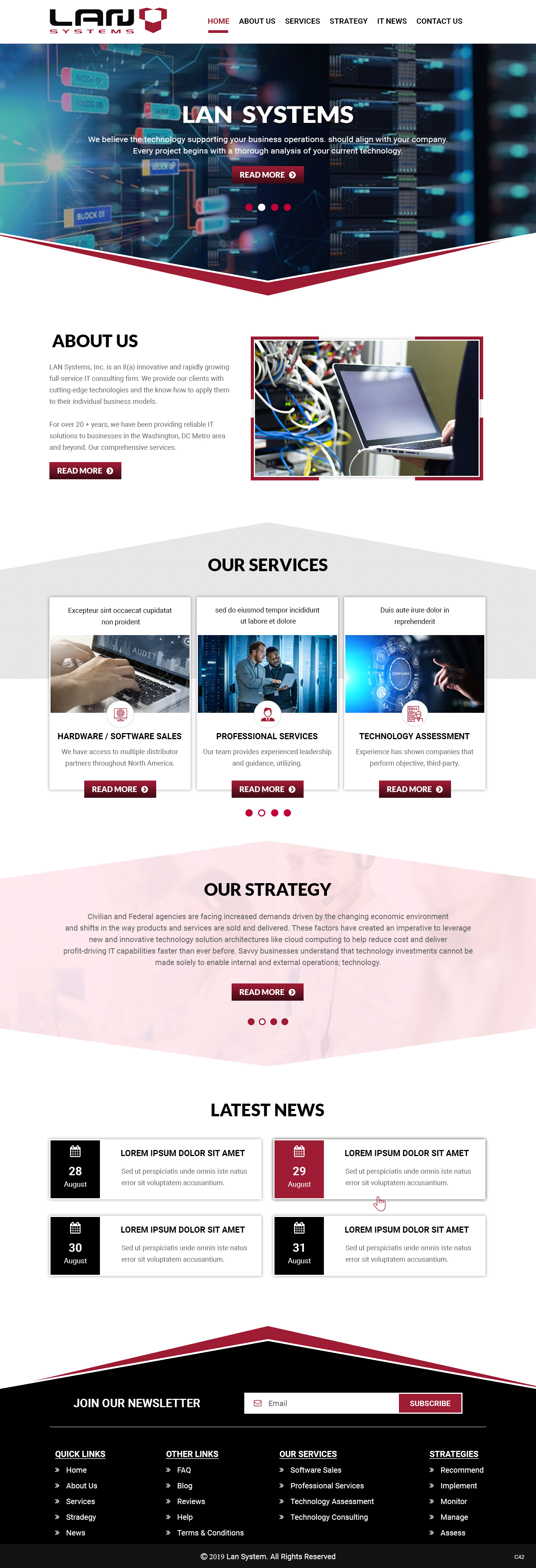 Web Design by pb for LAN Systems, Inc | Design #22513729