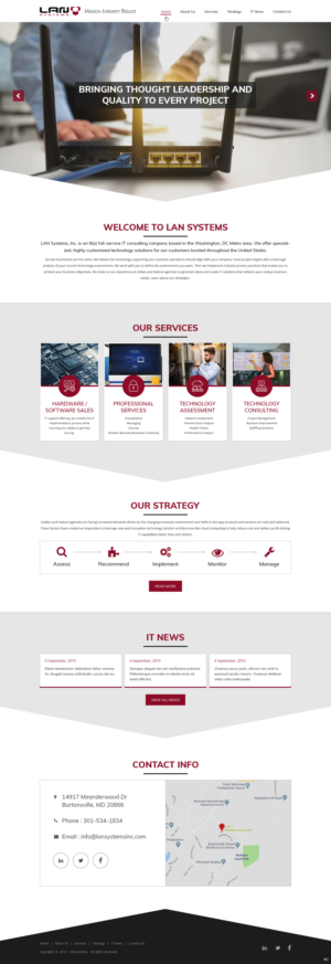Web Design by pb for LAN Systems, Inc | Design: #22513732