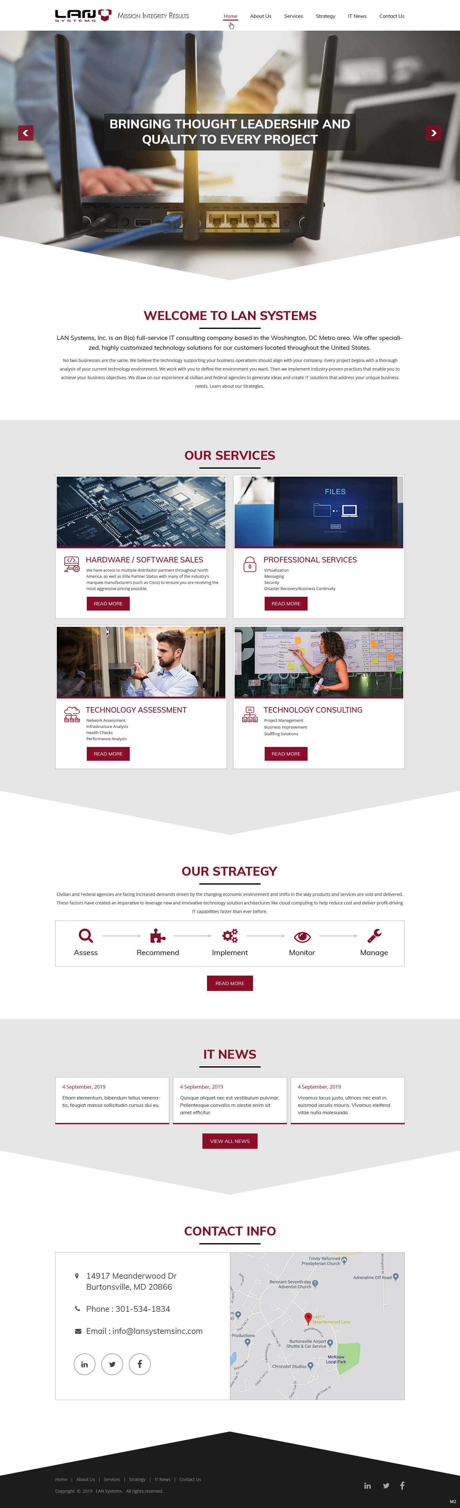 Web Design by pb for LAN Systems, Inc | Design #22513733