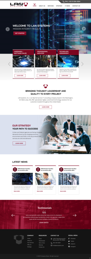 Web Design by pb for LAN Systems, Inc | Design: #22513735