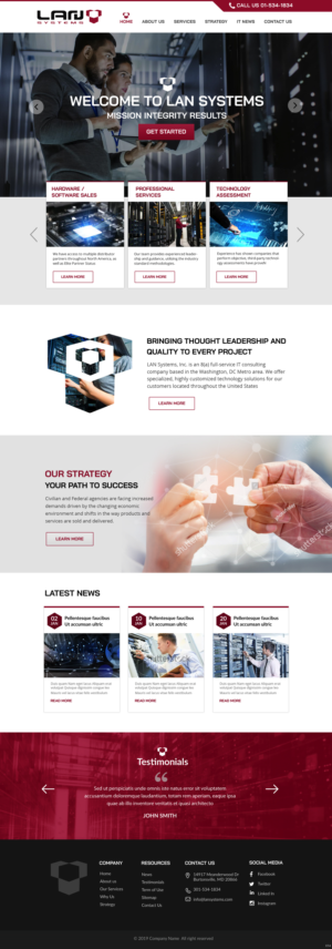 Web Design by pb for LAN Systems, Inc | Design: #22513736