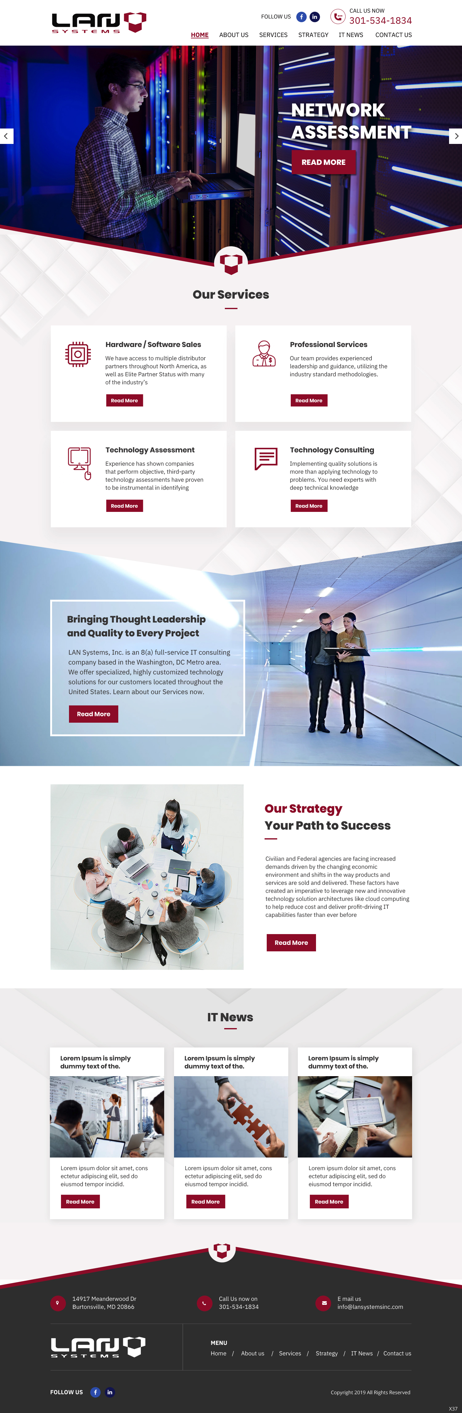 Diseño Web por pb para LAN Systems, Inc | Diseño #22513740