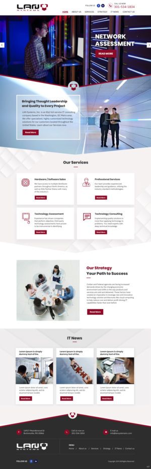 Web Design by pb for LAN Systems, Inc | Design: #22513741