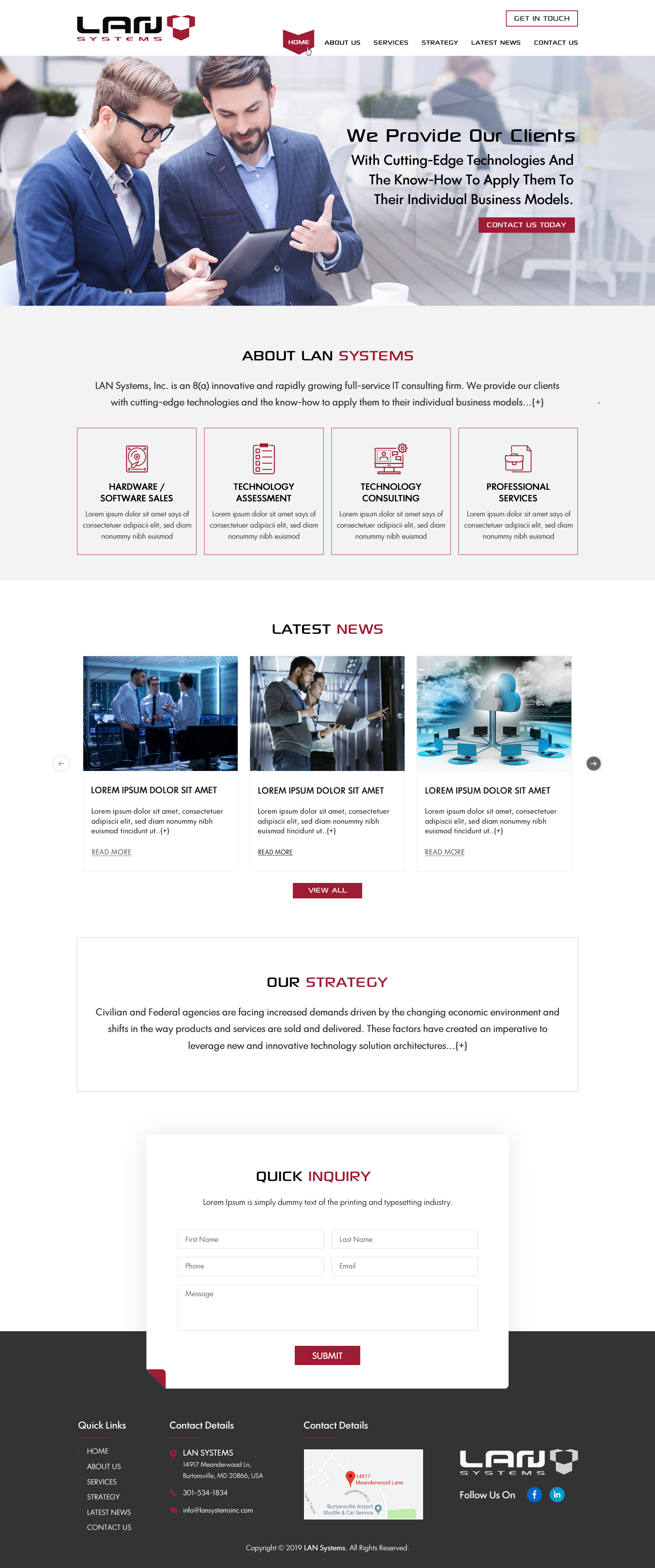 Web Design by Sbss for LAN Systems, Inc | Design #22511809