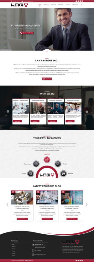 Web Design by Sbss for LAN Systems, Inc | Design: #22516592