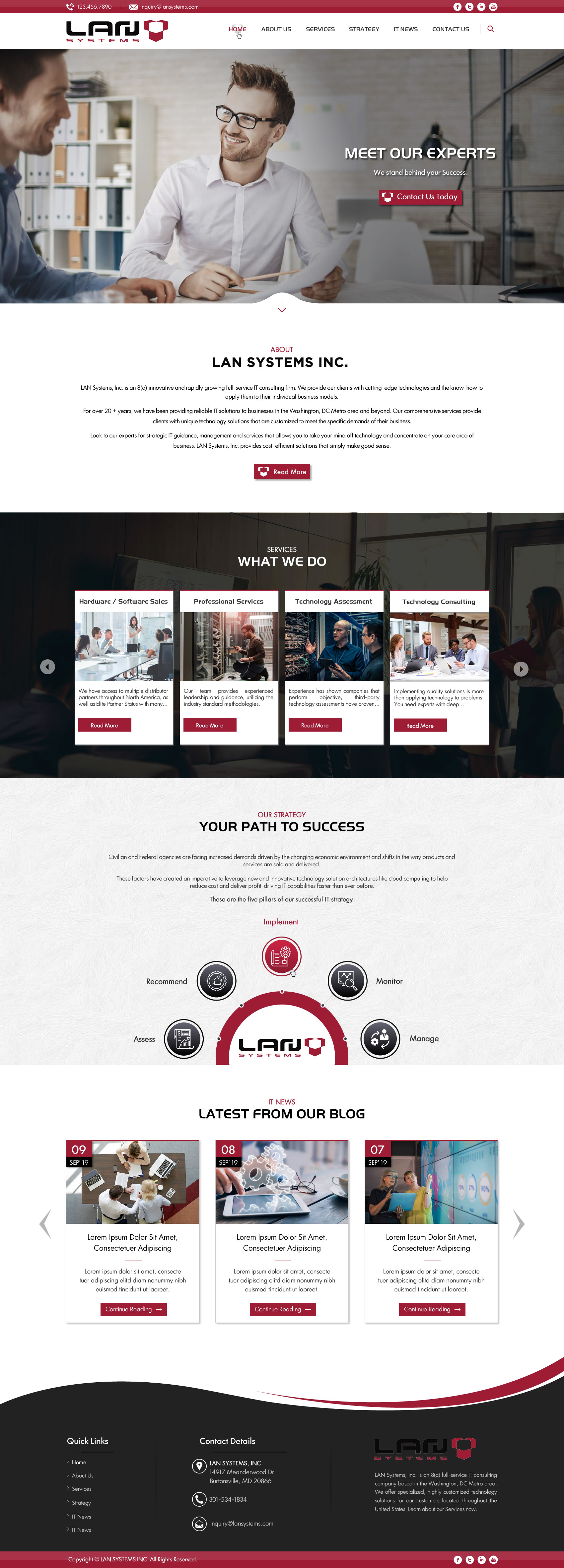 Web Design by Sbss for LAN Systems, Inc | Design #22516593