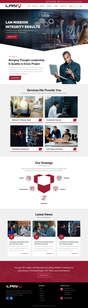 Web Design by rightway for LAN Systems, Inc | Design: #22514408