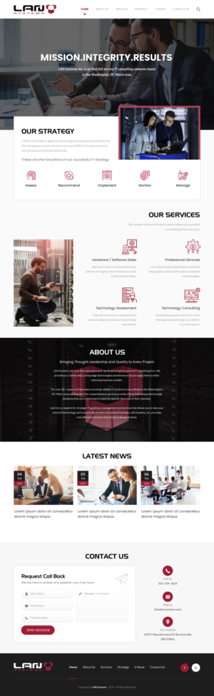 Web Design by rightway for LAN Systems, Inc | Design: #22514443