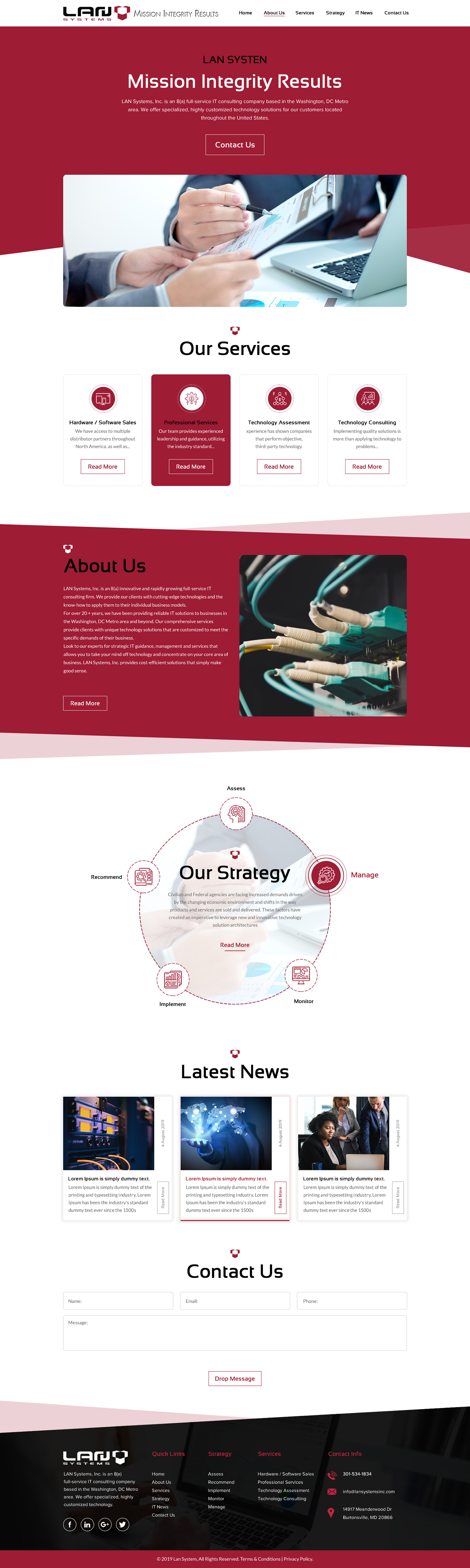 Web-Design von rightway für LAN Systems, Inc | Design #22514446