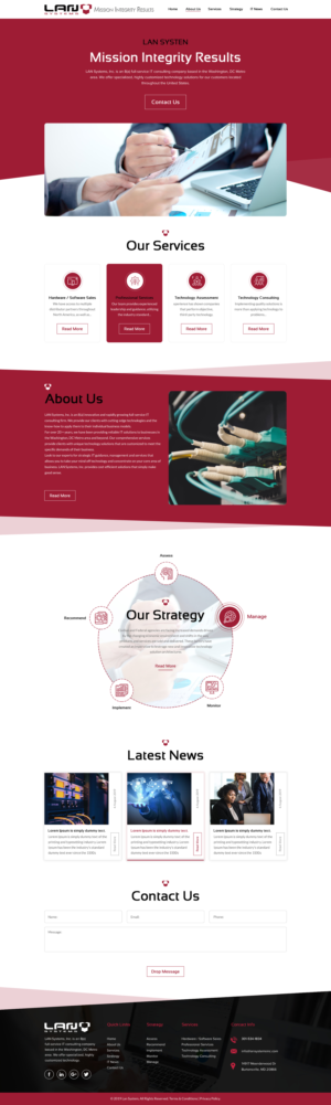 Web Design by rightway for LAN Systems, Inc | Design: #22514446