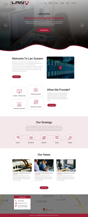Web Design by rightway for LAN Systems, Inc | Design: #22514449