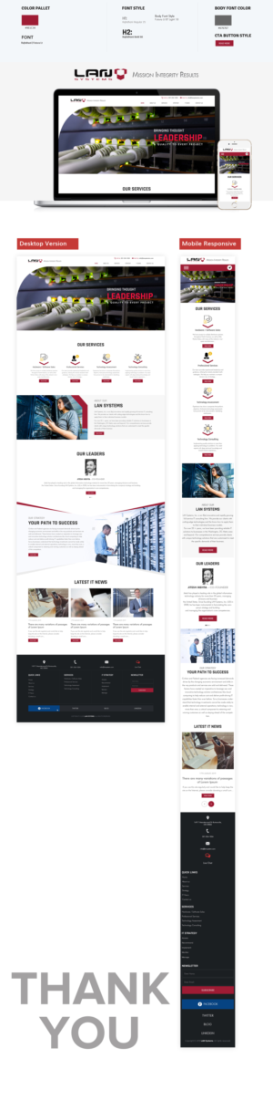 Web Design by sai.designer87 for LAN Systems, Inc | Design: #22509121