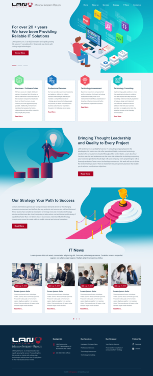 Web Design by sai.designer87 for LAN Systems, Inc | Design #22511282