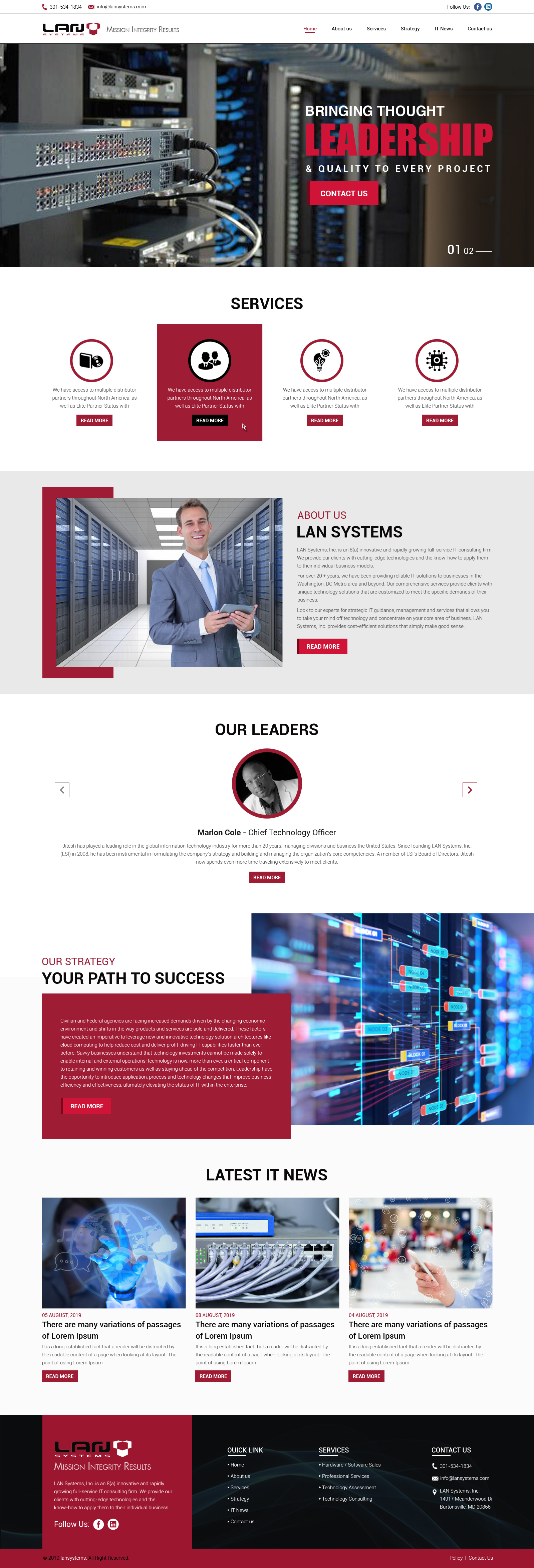 Web Design by sai.designer87 for LAN Systems, Inc | Design #22512415