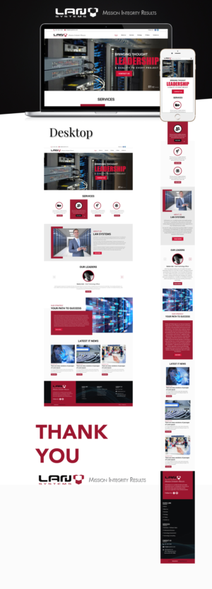 Web Design by sai.designer87 for LAN Systems, Inc | Design: #22512443