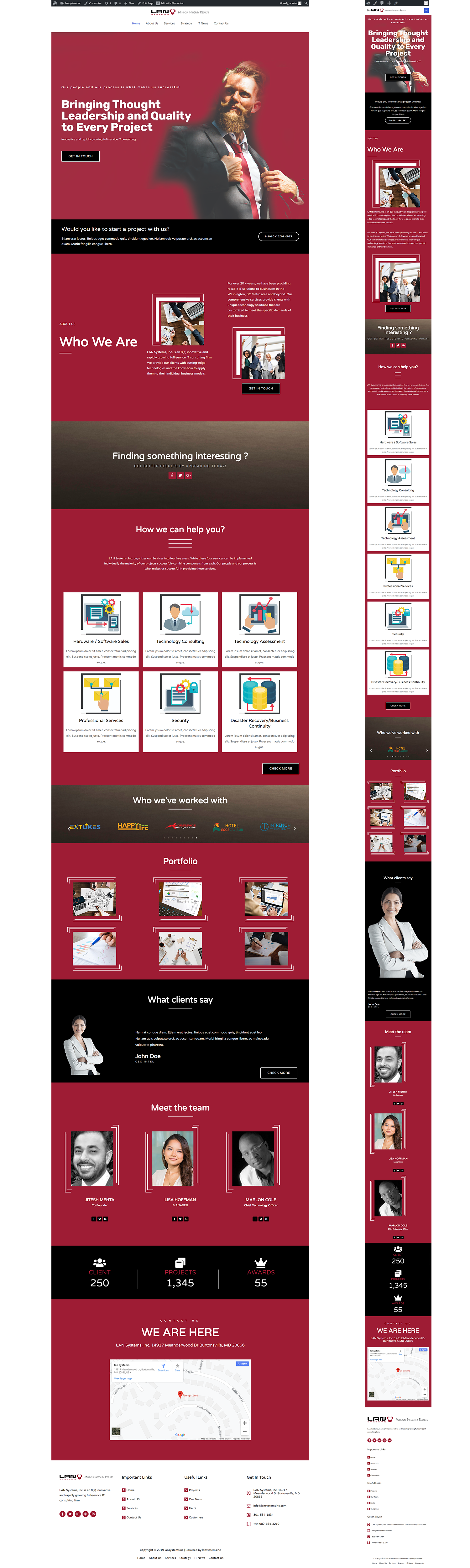 Web Design by JohnDigiTech for LAN Systems, Inc | Design #22513755
