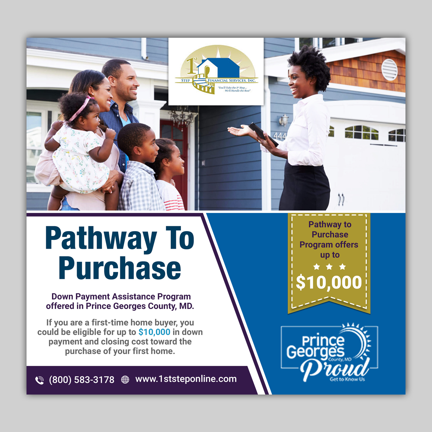 Flyer Design by TSU Creations for 1st Step Financial Services, Inc. | Design #22503524