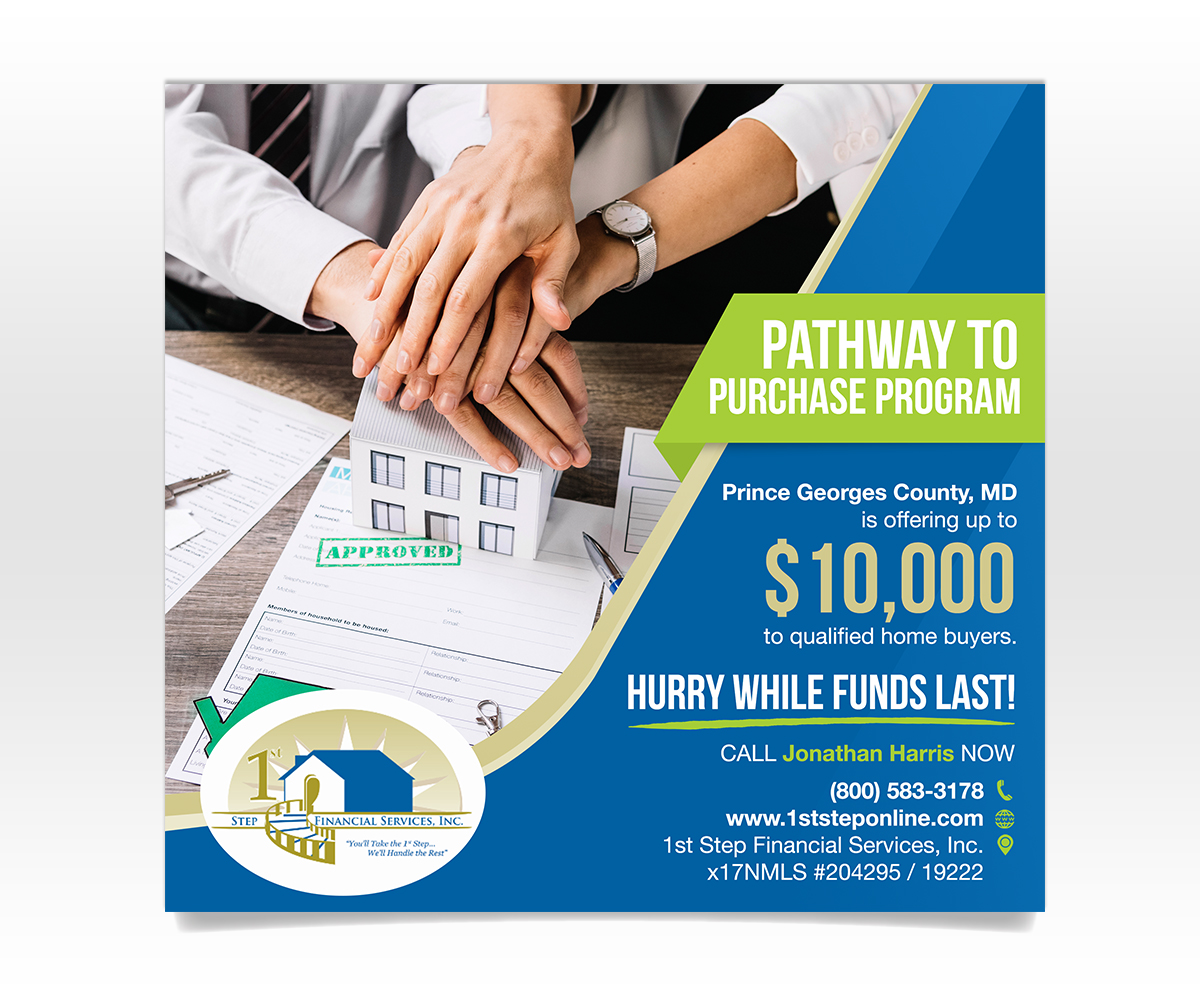 Flyer Design by Luniere Designs for 1st Step Financial Services, Inc. | Design #22512275