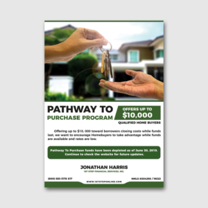 Flyer Design by bull_design for 1st Step Financial Services, Inc. | Design #22501198