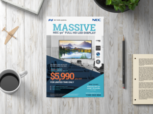 NEC Promotional brochure for corporate/Government meeting rooms | Design de Flyer par Rongbaaz