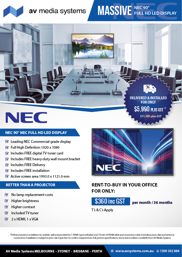 Design de Flyer par alex989 pour AV Media Systems | Design #22508705