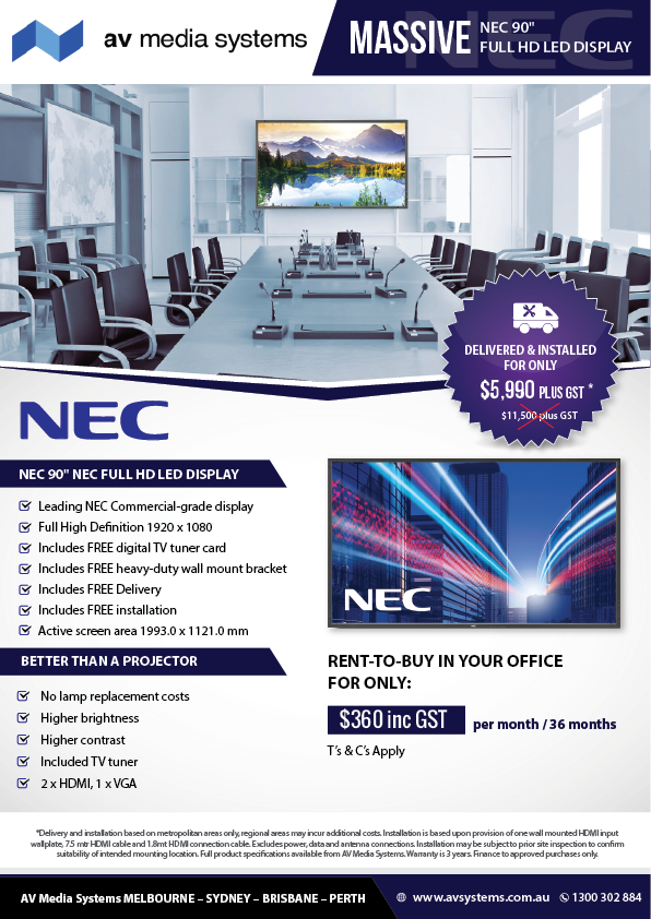 Flyer Design by alex989 for AV Media Systems | Design #22516759