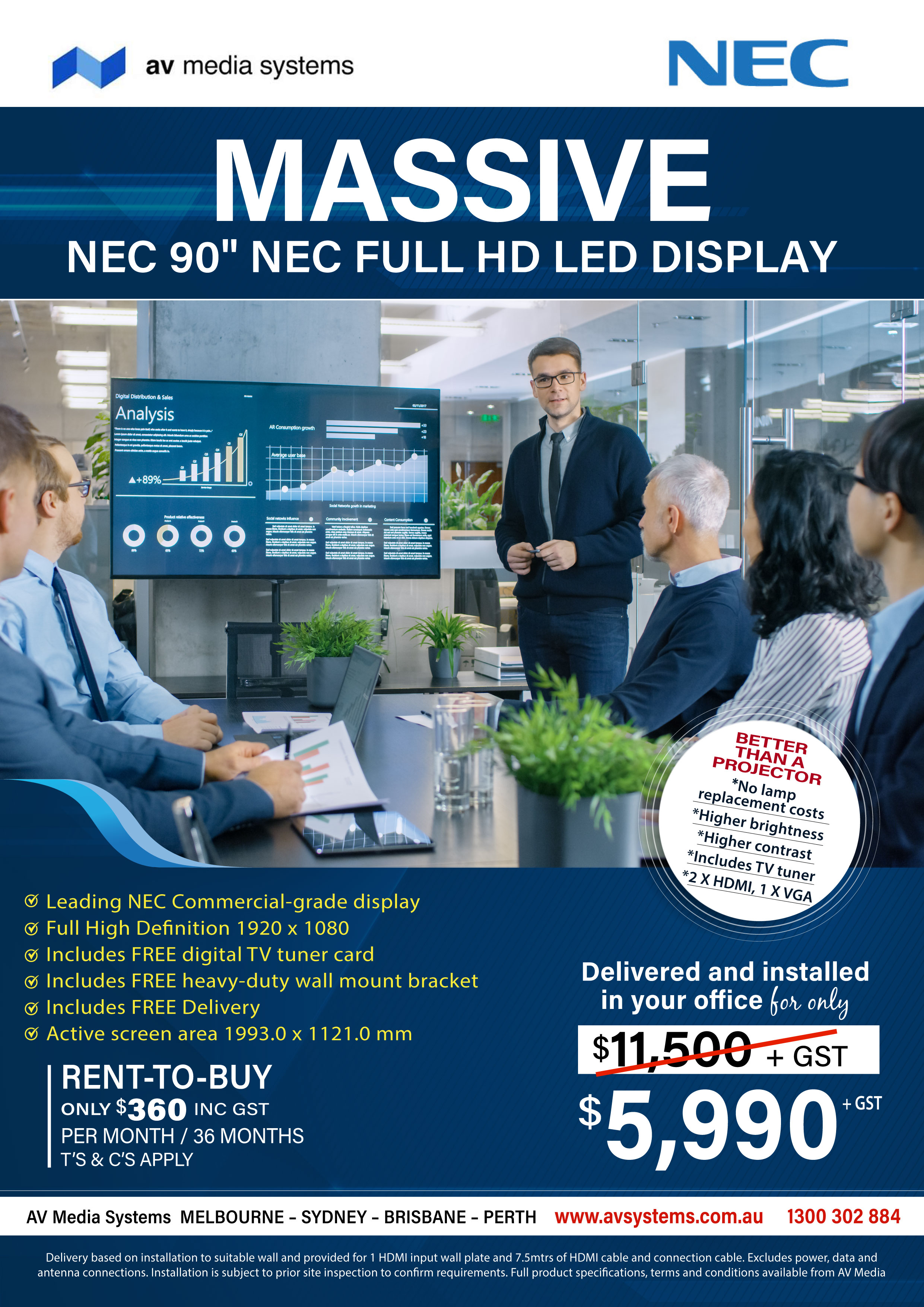 Flyer Design by aneela for AV Media Systems | Design #22504027