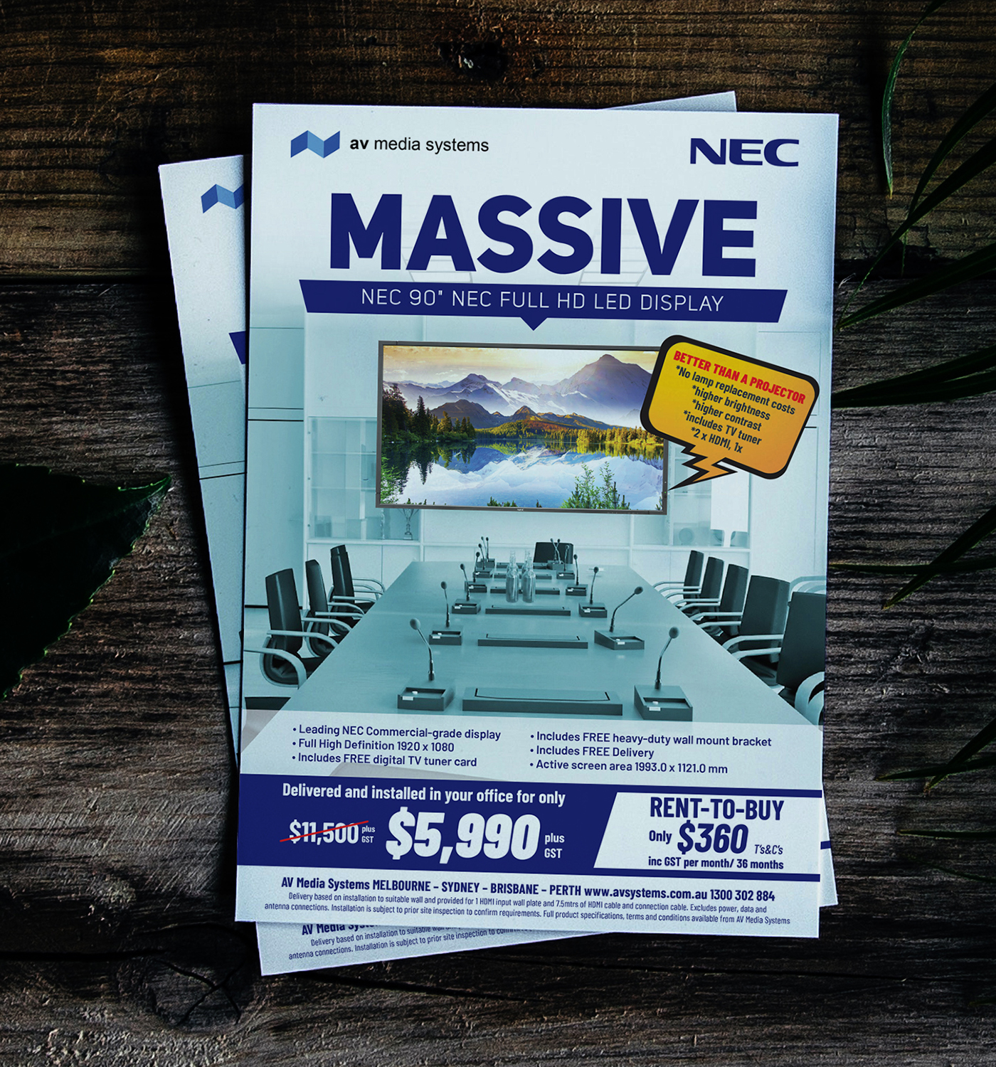 Flyer Design by Deziners Zone for AV Media Systems | Design #22504923