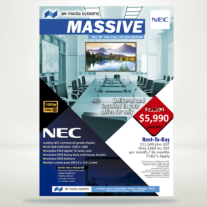 Design de Flyer par Radikt pour AV Media Systems | Design : #22506271