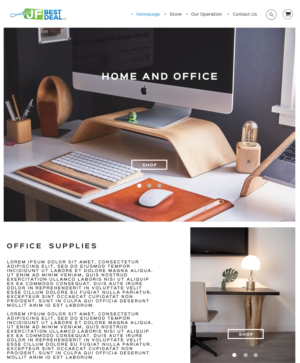Design BigCommerce par King Cozy pour JF BestDeal LLC | Design : #22554101