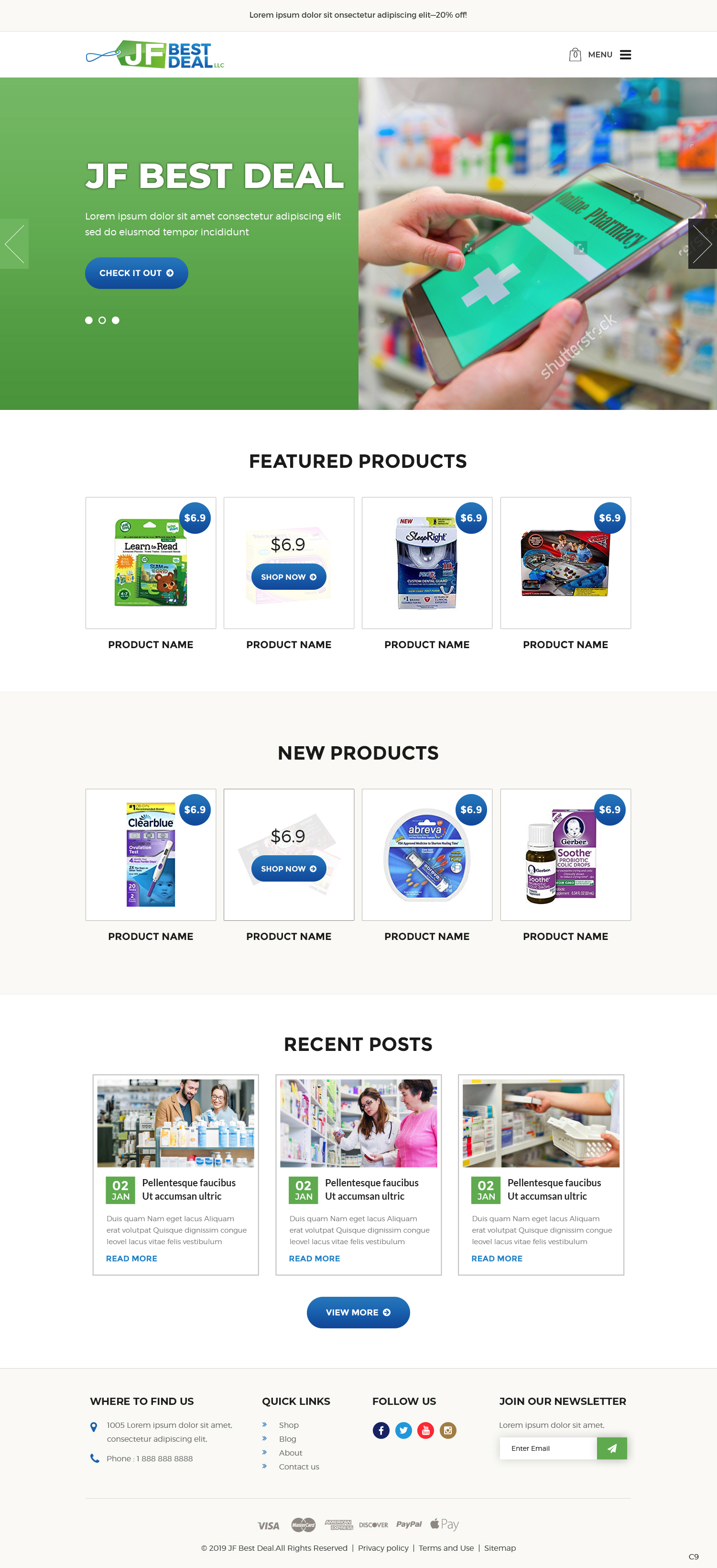 BigCommerce Design by pb for JF BestDeal LLC | Design #22513655