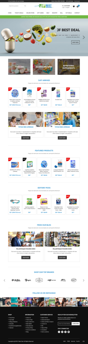 Design BigCommerce par pb pour JF BestDeal LLC | Design : #22513657