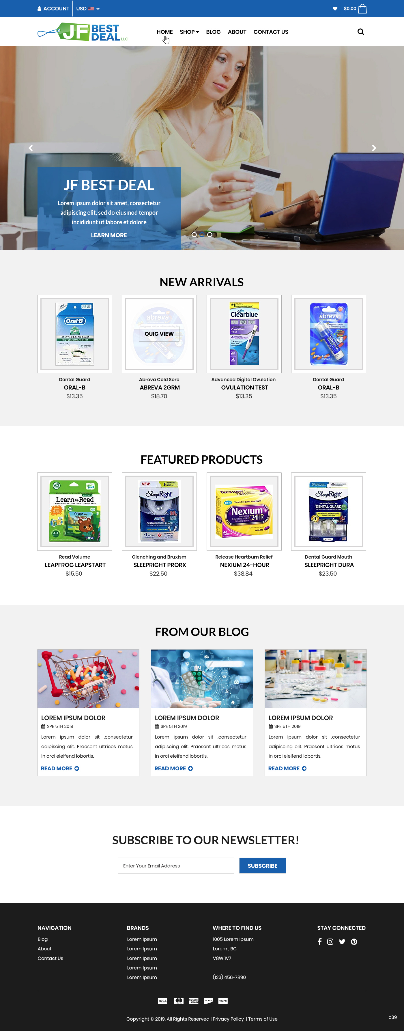 BigCommerce Design by pb for JF BestDeal LLC | Design #22513658