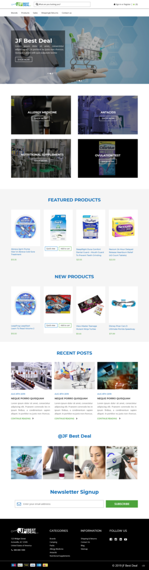 Design BigCommerce par pb pour JF BestDeal LLC | Design : #22513662
