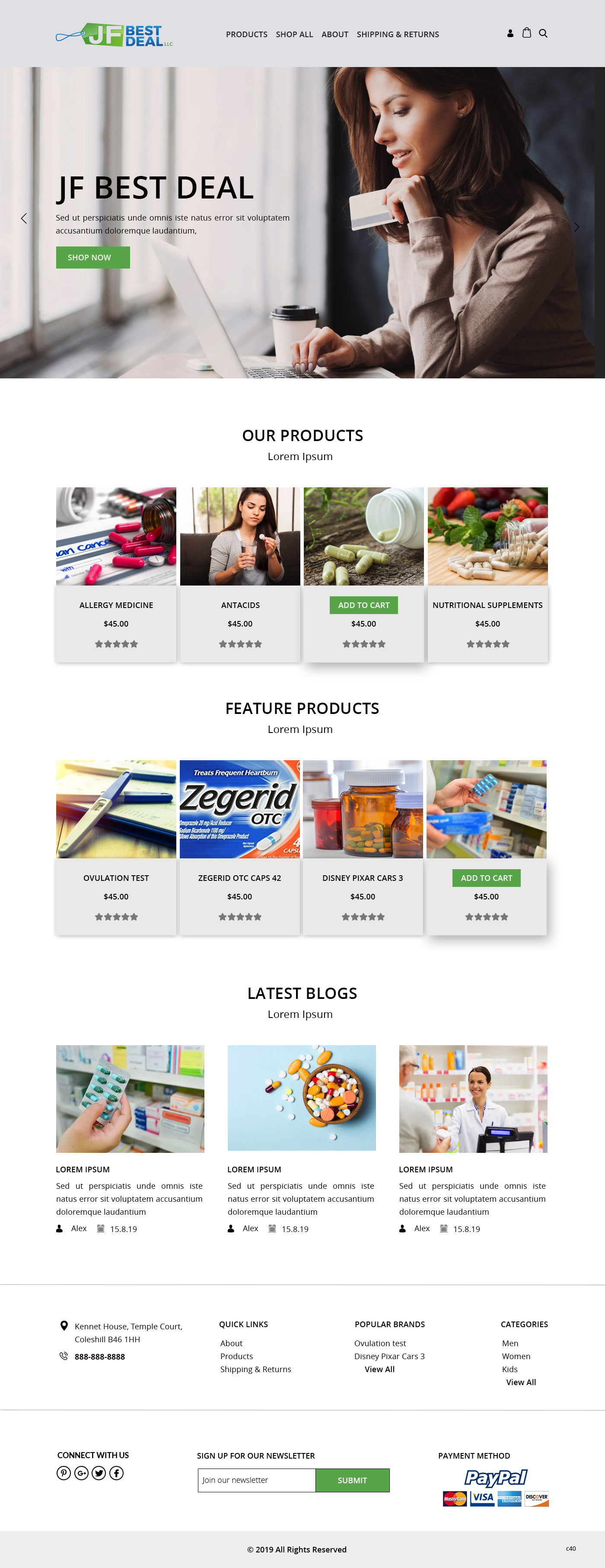BigCommerce Design by pb for JF BestDeal LLC | Design #22513670