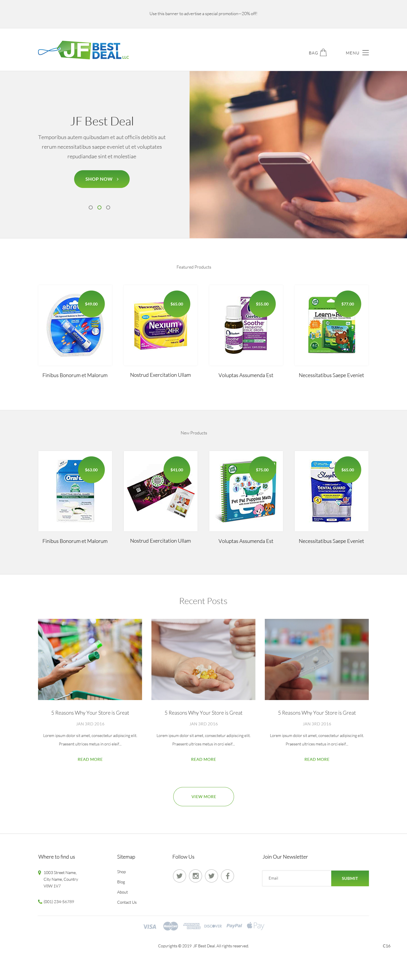 BigCommerce Design by pb for JF BestDeal LLC | Design #22522341