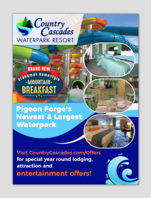 Coupon for ad traveler Country Cascades | Diseño Publicitario por TSU Creations