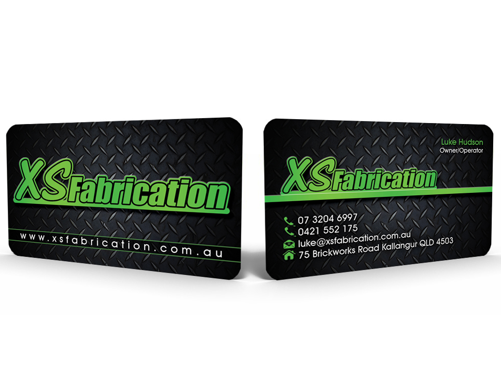 Business Card Design by Hardcore Design for XS Fabrication | Design #2958277