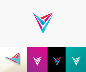 only the letter  V  | Diseño de Logo por step forward 2