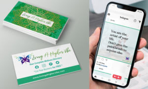 Business card   and    insta posting square | Diseño de Tarjeta de Presentación por Ana White