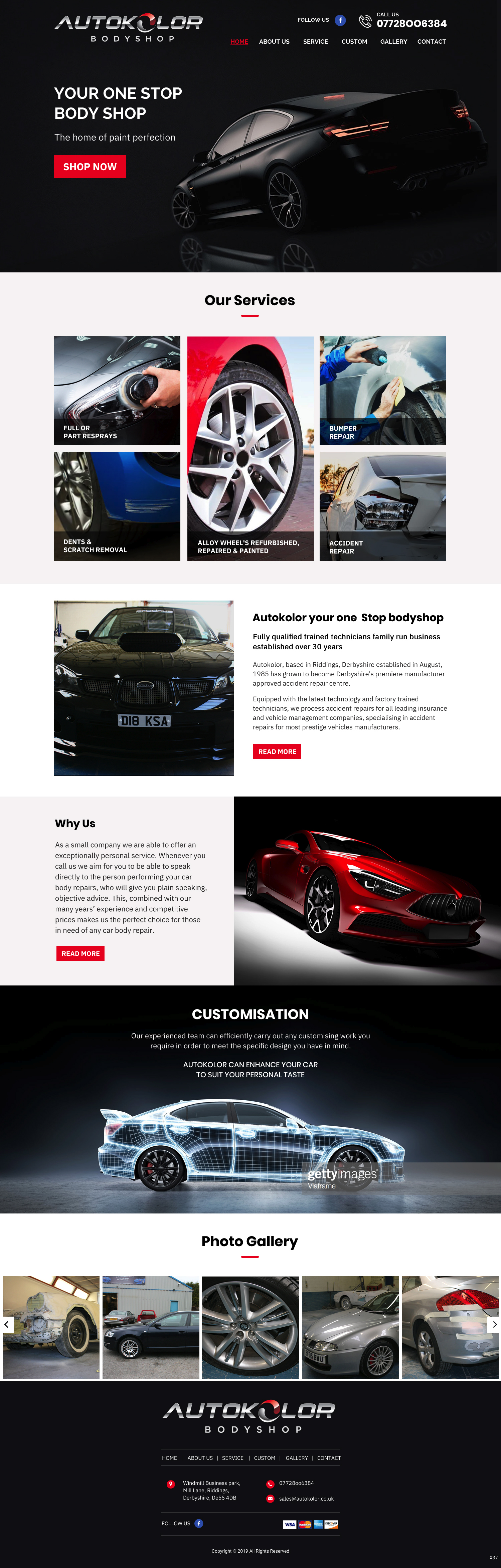 Web-Design von pb für Autokolor Bodyshop | Design #22522328
