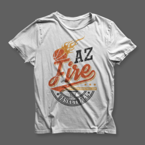AZ Fire Basketball Club - T-Shirt Design | T-Shirt-Design von Barney Stinson