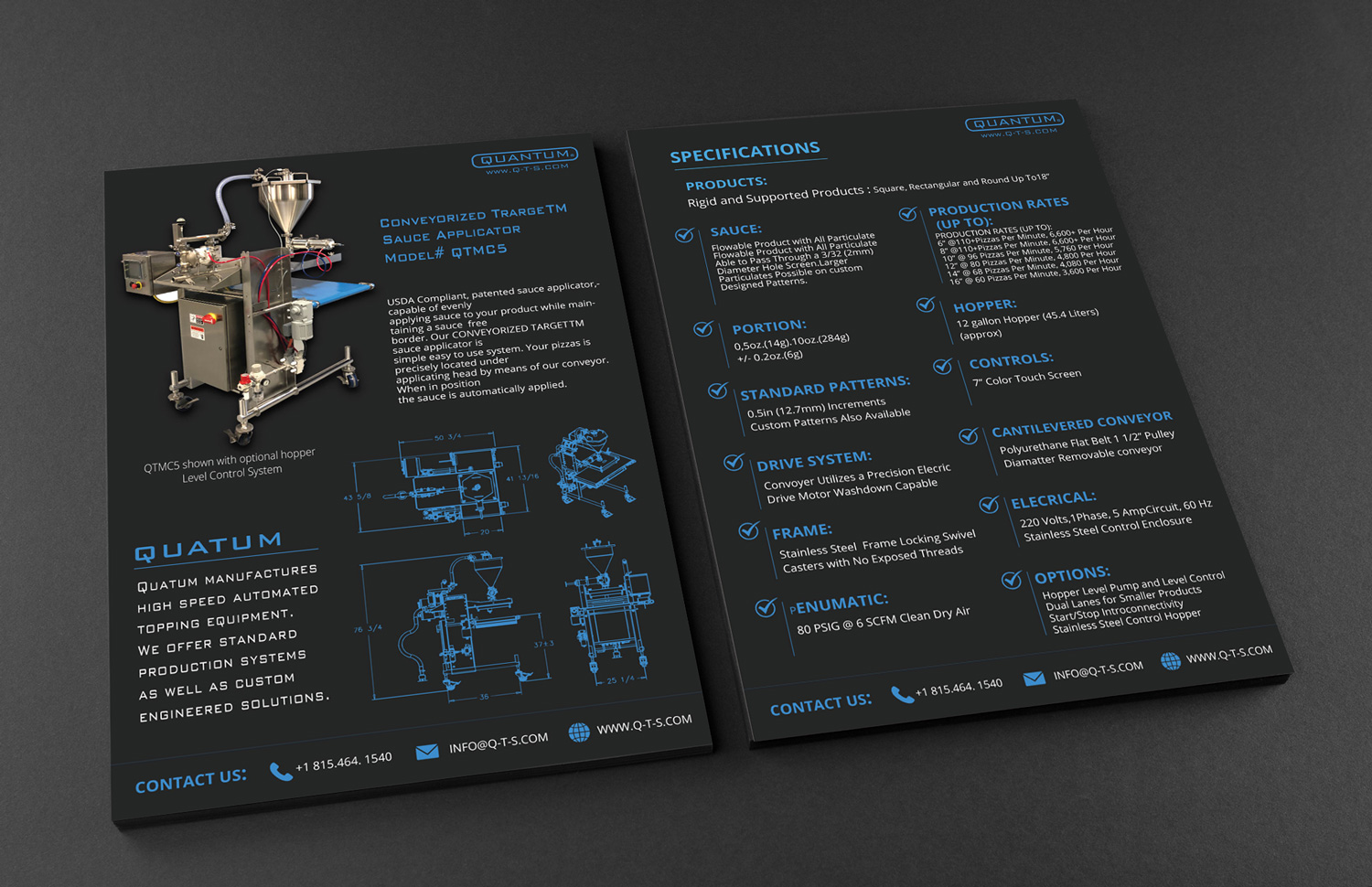 Diseño de Flyer por CreativeFeather para Quantum Technical Services | Diseño #22552289