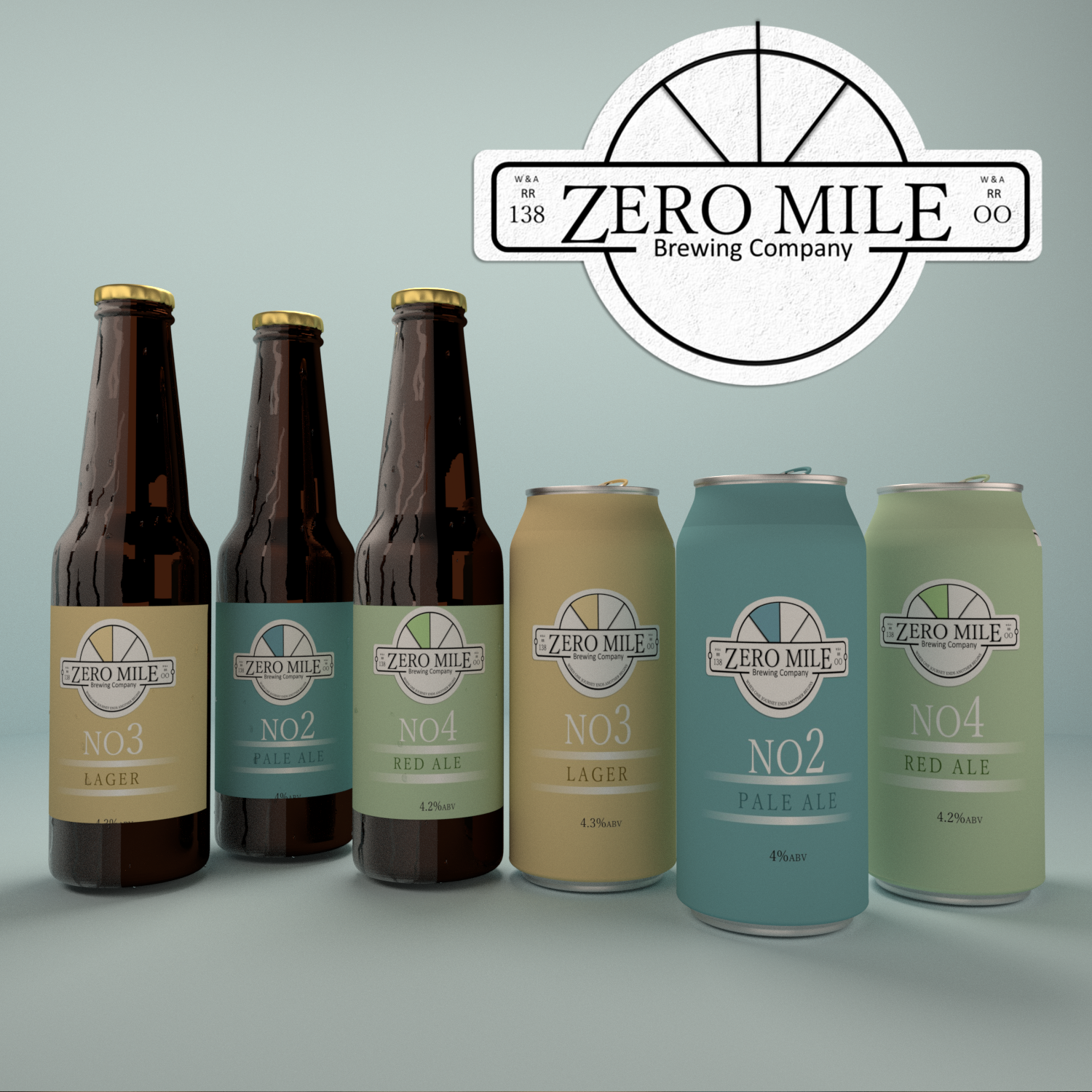 Logo Design by Wayne Byrne for Zero Mile Brewing Company | Design #22525219