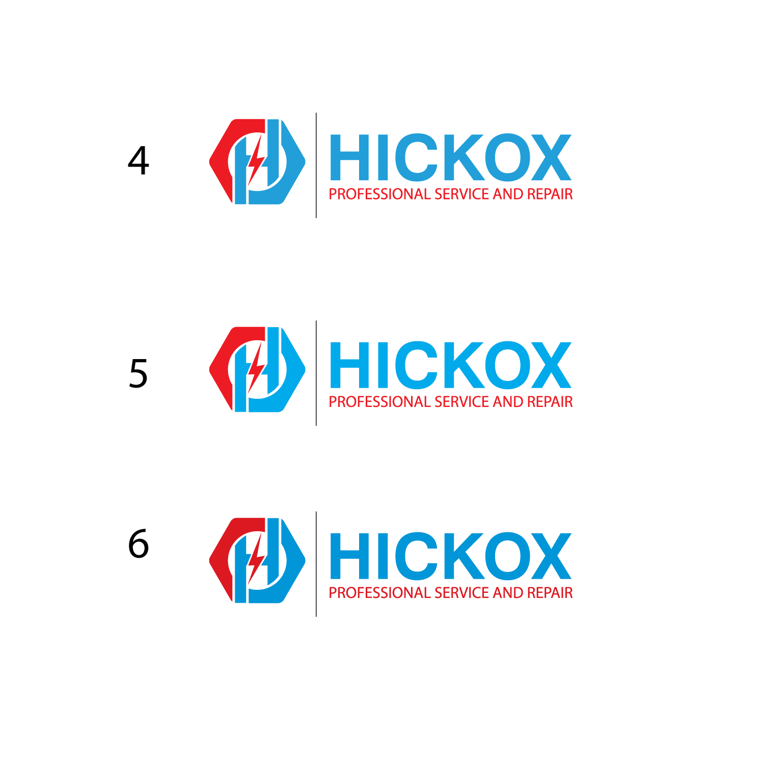 Logo Design for Hickox Professional Service and Repair by sankar999