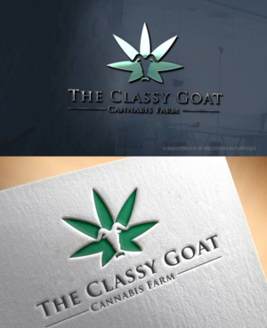 Logo Design by graphicevolution for The Classy Goat Cannabis Farm | Design: #22526646