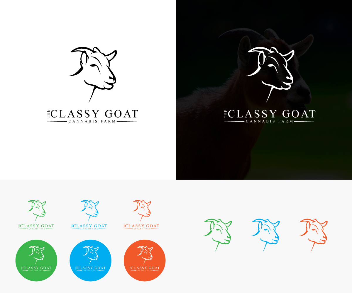 Logo Design by step forward 2 for The Classy Goat Cannabis Farm | Design #22526168