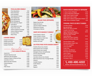 LES ALIMENTS DI MENNA épicerie spécialisée \ specialty grocery store | Diseño de Flyer por Luniere Designs